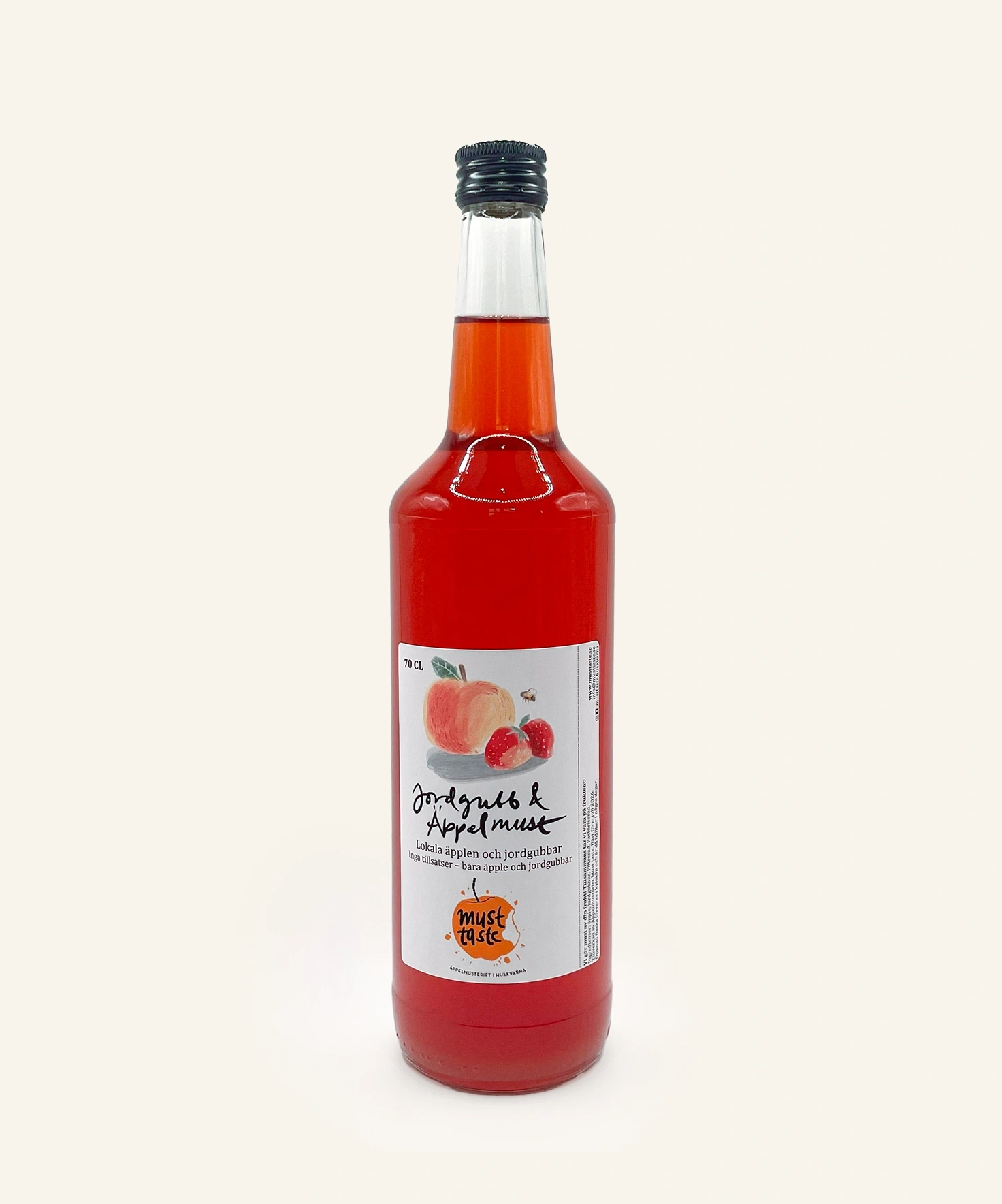 70 cl jordgubb och äppelmust